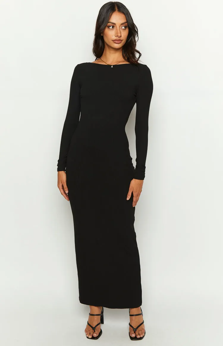 Romilly Black Long Sleeve Maxi Dress sold by Beginning Boutique product image thumbnail 2