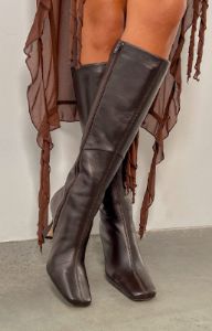 Tony Bianco Fantasy Chocolate Nappa Calf Boots sold by Beginning Boutique