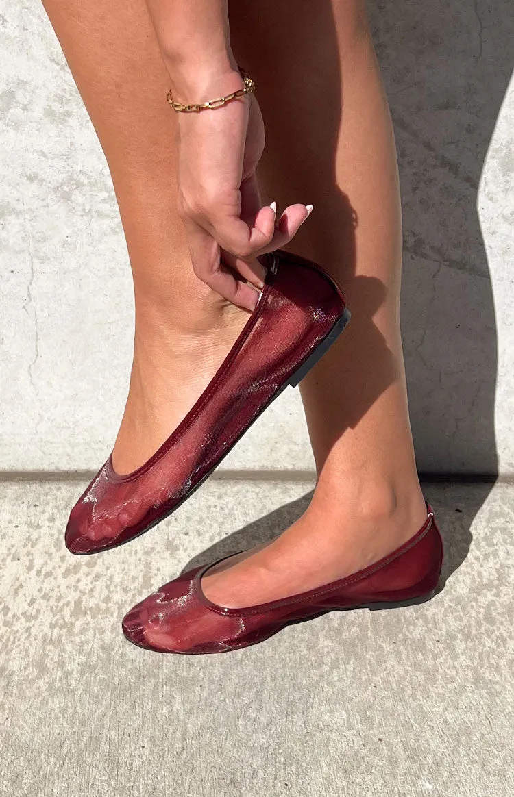 Therapy Arlo Cherry Patent PU Ballet Flats sold by Beginning Boutique product image thumbnail 5