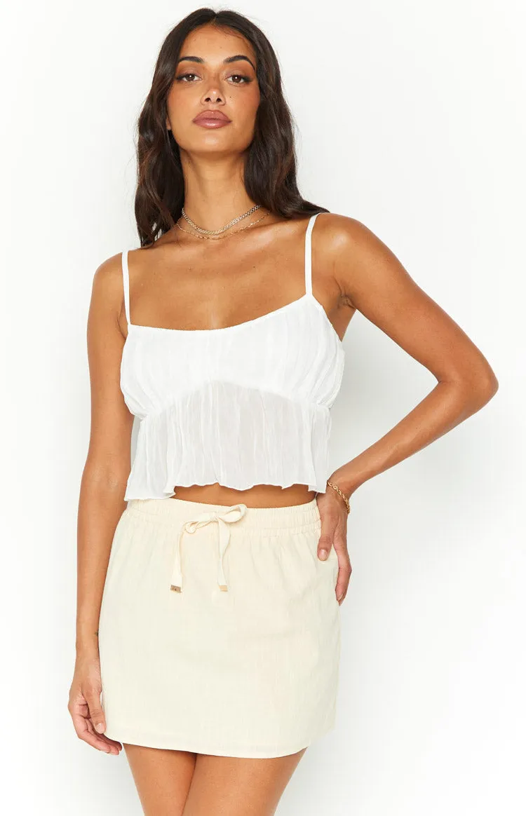 Maven Sand Mini Skirt sold by Beginning Boutique product image thumbnail 5