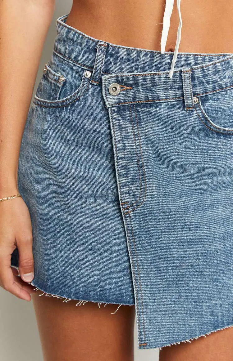 Jendi Denim Mini Skirt sold by Beginning Boutique product image thumbnail 5