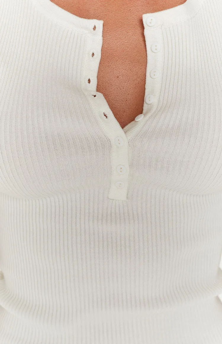 Oracle White Button Mini Dress sold by Beginning Boutique product image thumbnail 5