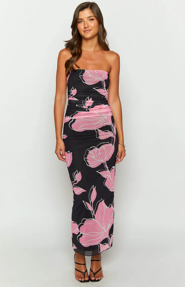 Imogen Black Print Maxi Dress sold by Beginning Boutique product image thumbnail 2