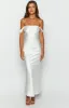 Ella White Off Shoulder Formal Dress sold by Beginning Boutique