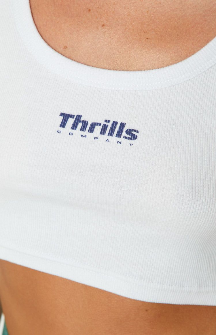 Thrills Paradox of Paradise Retro White Crop Tank sold by Beginning Boutique product image thumbnail 6