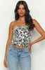 Emiko Silver Sequin Crop Top sold by Beginning Boutique
