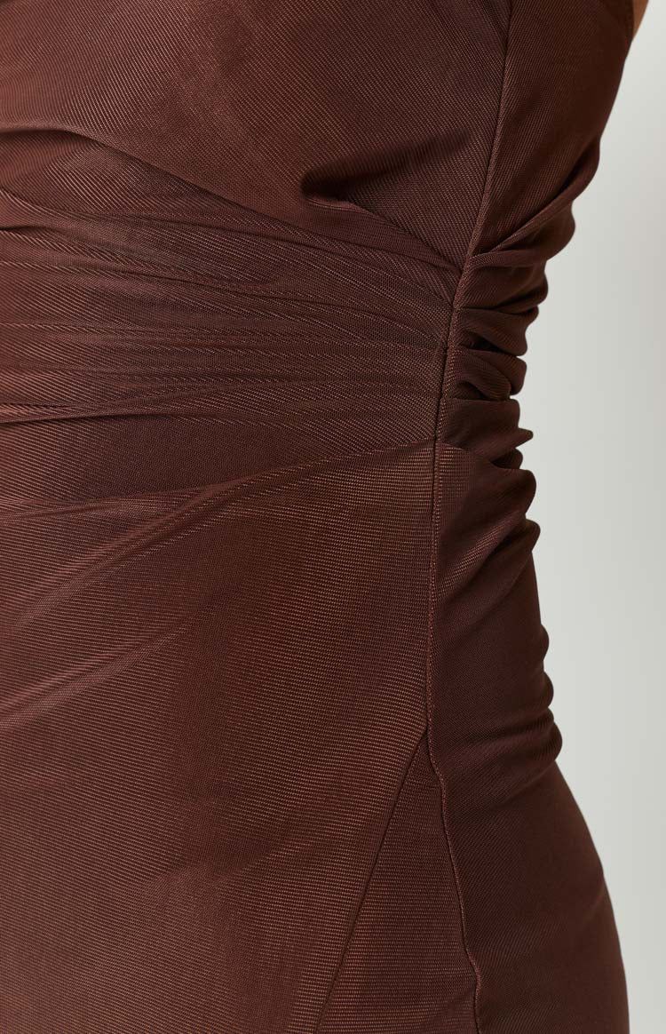 Khalo Brown Halter Formal Maxi Dress sold by Beginning Boutique product image thumbnail 7