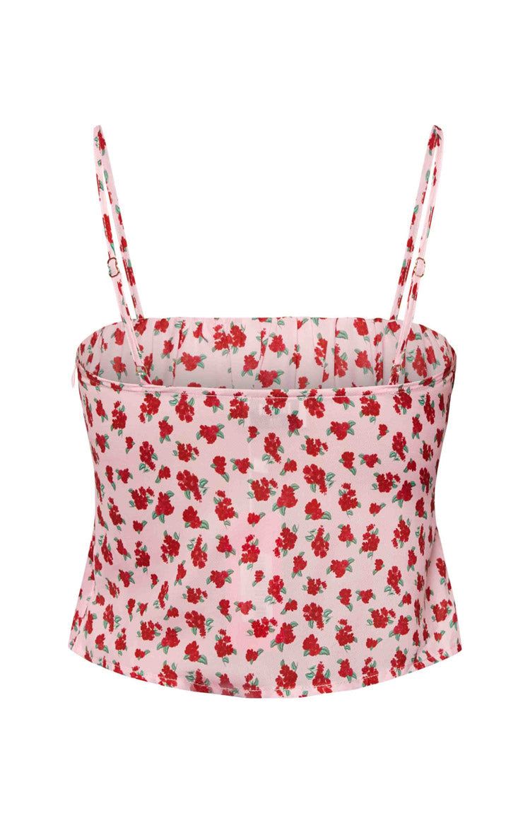 Yesterday Pink Floral Cami Top sold by Beginning Boutique product image thumbnail 9