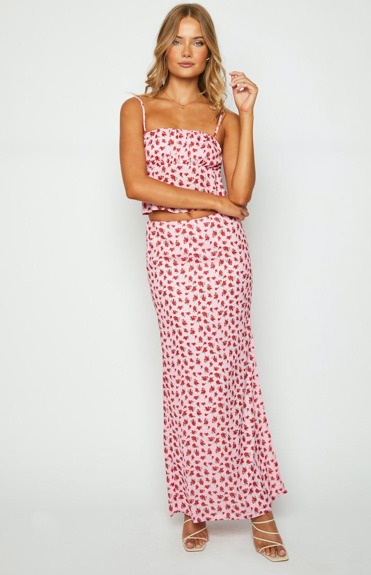 Yesterday Pink Floral Cami Top sold by Beginning Boutique product image thumbnail 5