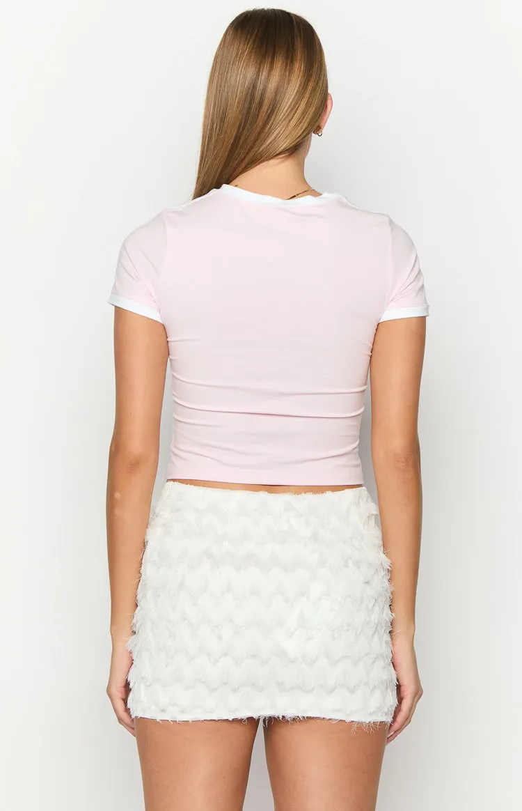 Marlie White Mini Skirt sold by Beginning Boutique product image thumbnail 5