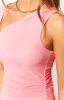 Gemmina Pink Mesh Midi Dress sold by Beginning Boutique