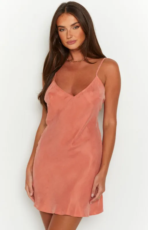 Adie Orange Cross Back Tie Mini Dress sold by Beginning Boutique