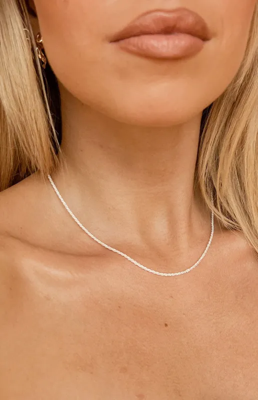Saffron Silver Choker Necklace sold by Beginning Boutique
