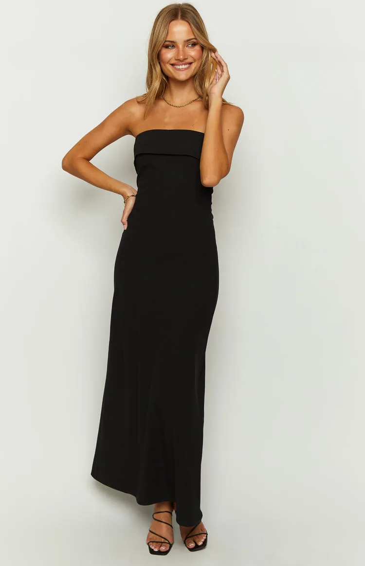Lei Strapless Black Maxi Dress sold by Beginning Boutique product image thumbnail 2