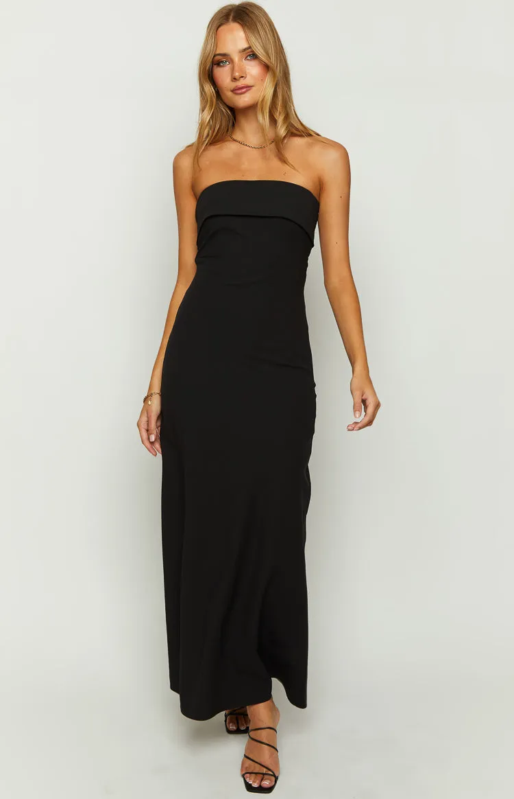 Lei Strapless Black Maxi Dress sold by Beginning Boutique product image thumbnail 3