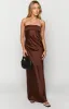 Maiah Brown Maxi Dress sold by Beginning Boutique