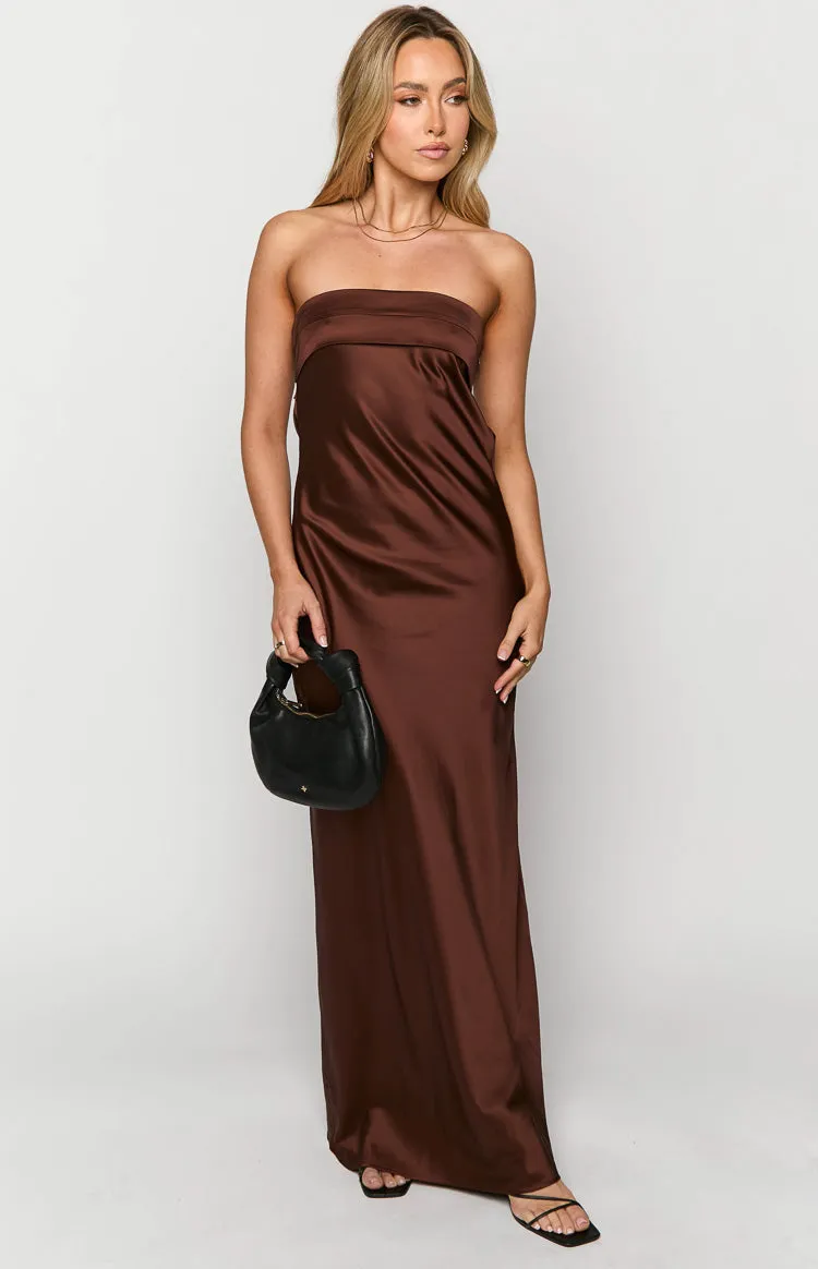 Maiah Brown Maxi Dress sold by Beginning Boutique product image thumbnail 3