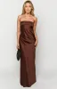 Maiah Brown Maxi Dress sold by Beginning Boutique