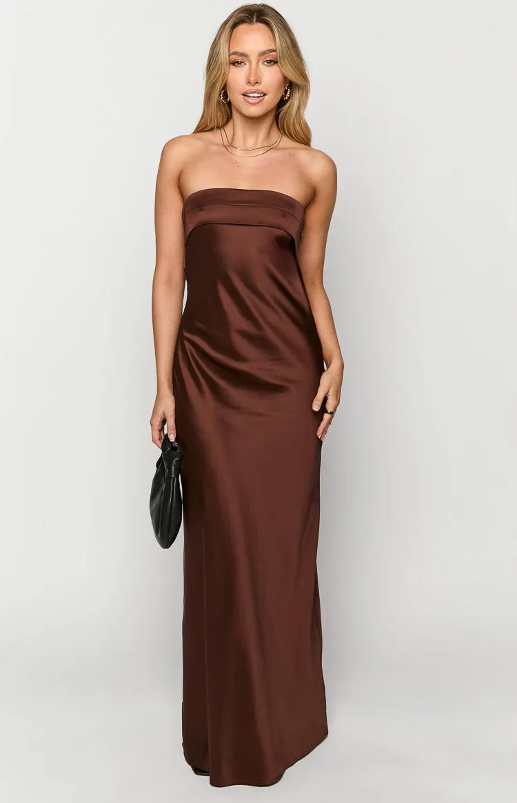 Maiah Brown Maxi Dress sold by Beginning Boutique product image thumbnail 2