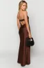 Maiah Brown Maxi Dress sold by Beginning Boutique