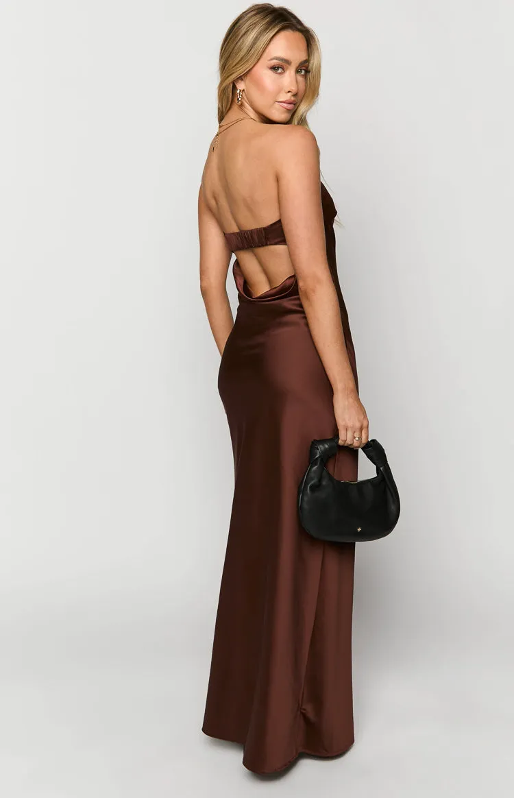 Maiah Brown Maxi Dress sold by Beginning Boutique product image thumbnail 5