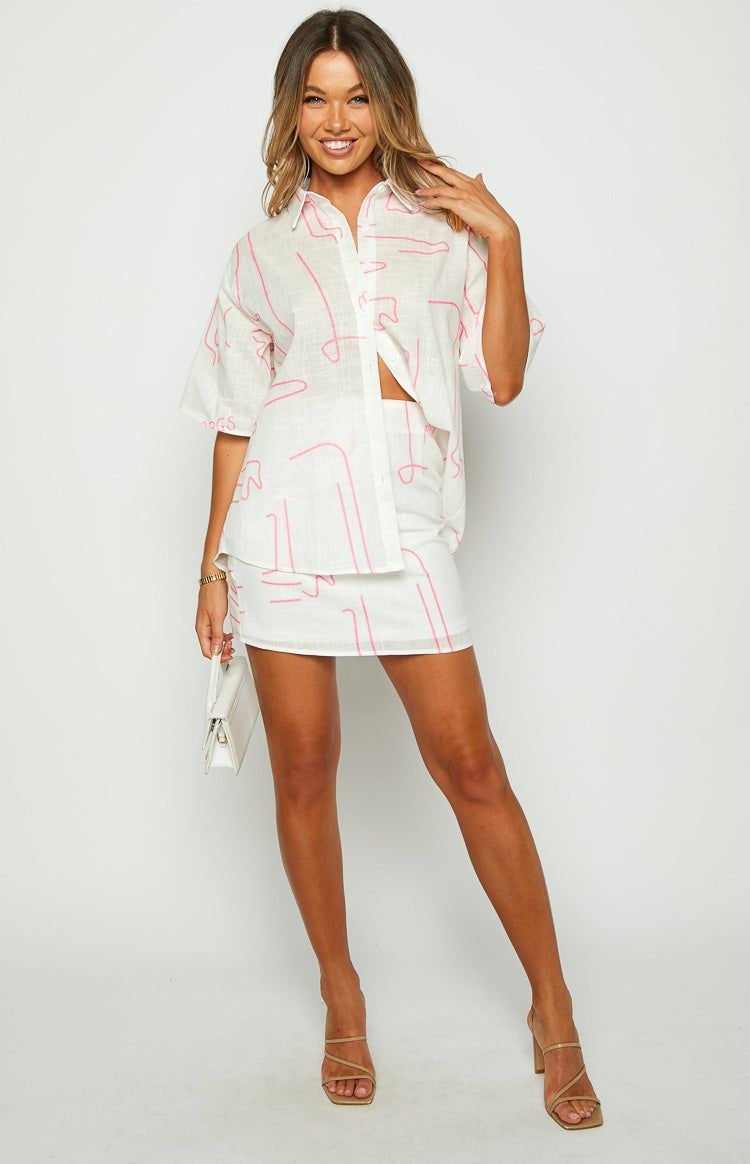 Most Girls White Graphic Print Shirt sold by Beginning Boutique product image thumbnail 2