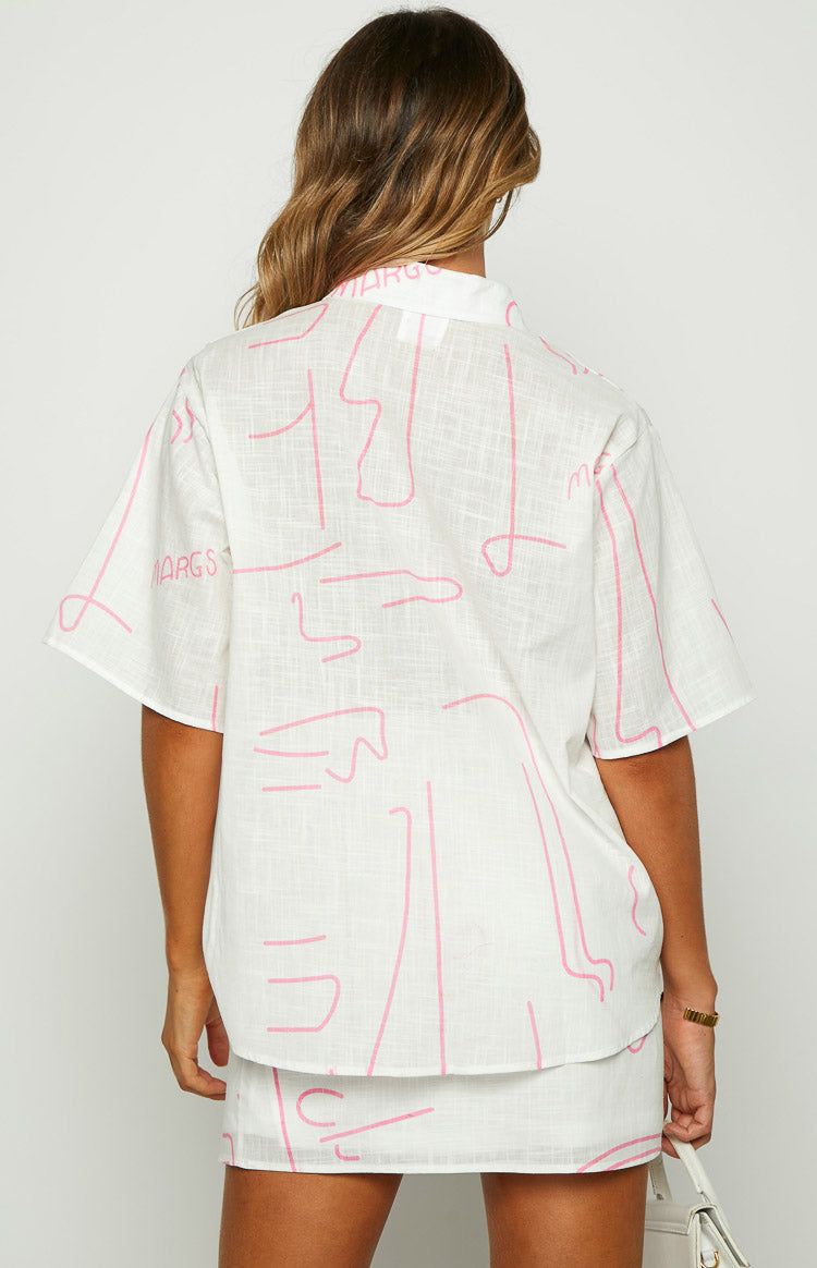 Most Girls White Graphic Print Shirt sold by Beginning Boutique product image thumbnail 5