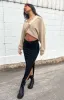 Sara Black Knit Midi Skirt sold by Beginning Boutique