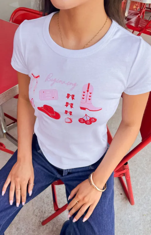 Self Love Club White Tee sold by Beginning Boutique