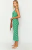 Verlaine Green Check Maxi Dress sold by Beginning Boutique