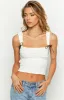 Vida White Bow Top sold by Beginning Boutique