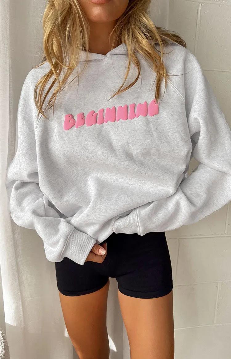 Beginning Grey Marl Bubble Hoodie sold by Beginning Boutique product image thumbnail 4