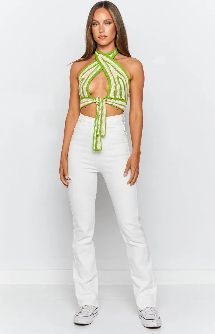 Lucca Ripped Jeans White sold by Beginning Boutique product image thumbnail 3