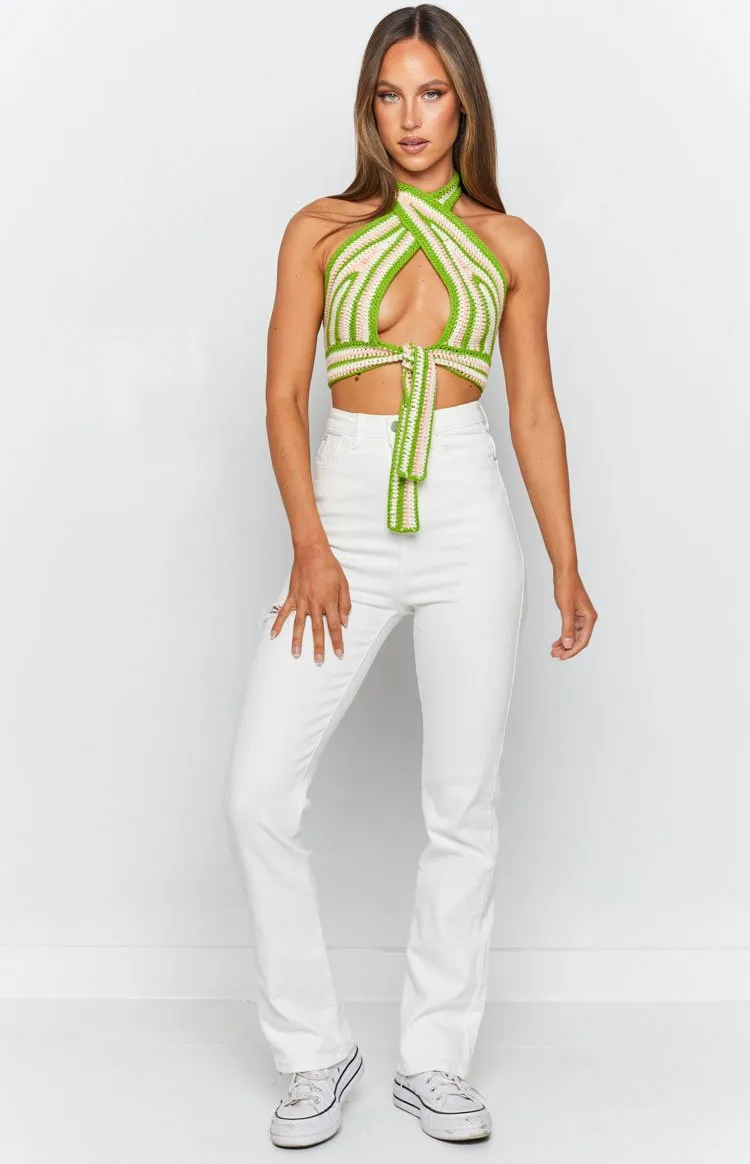 Lucca Ripped Jeans White sold by Beginning Boutique product image thumbnail 4