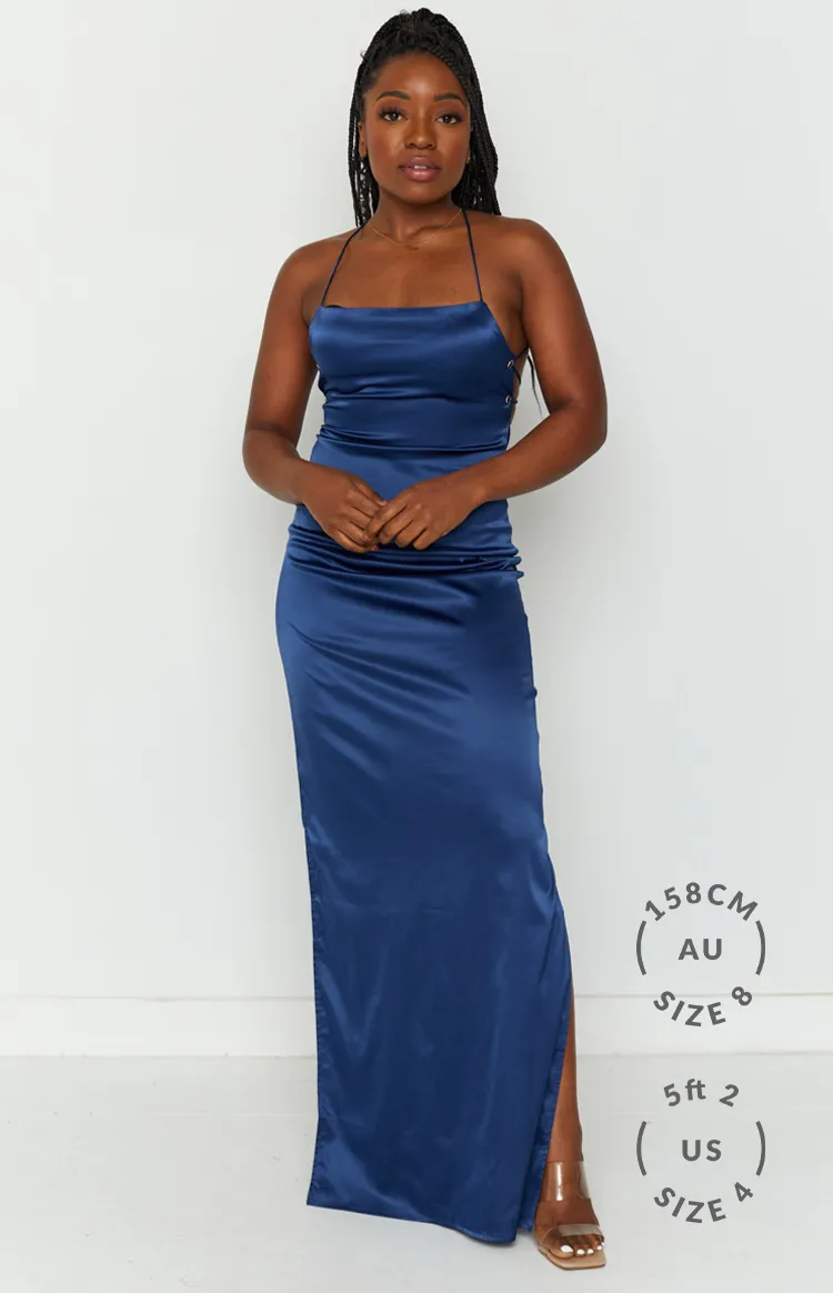 Manhattan Slip Formal Dress Navy sold by Beginning Boutique product image thumbnail 5