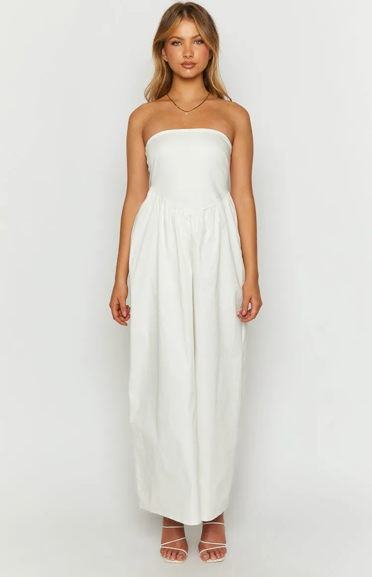 Jazlynn White Strapless Maxi Dress sold by Beginning Boutique product image thumbnail 2