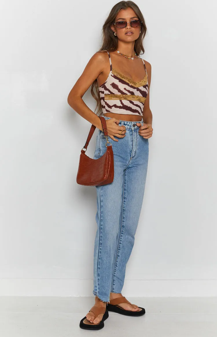 Zebra Lace Crop Top sold by Beginning Boutique product image thumbnail 5