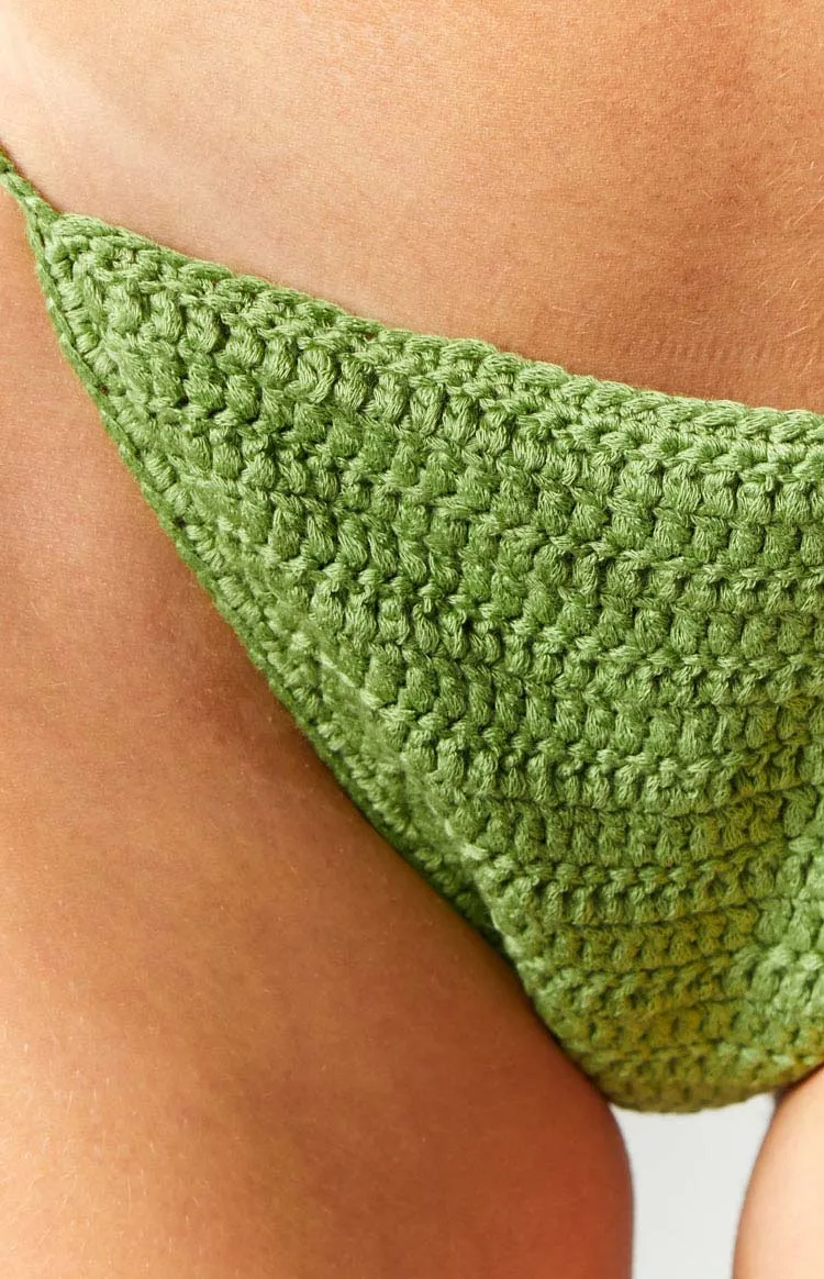 Yamba Green Crochet Bikini Bottom sold by Beginning Boutique product image thumbnail 5