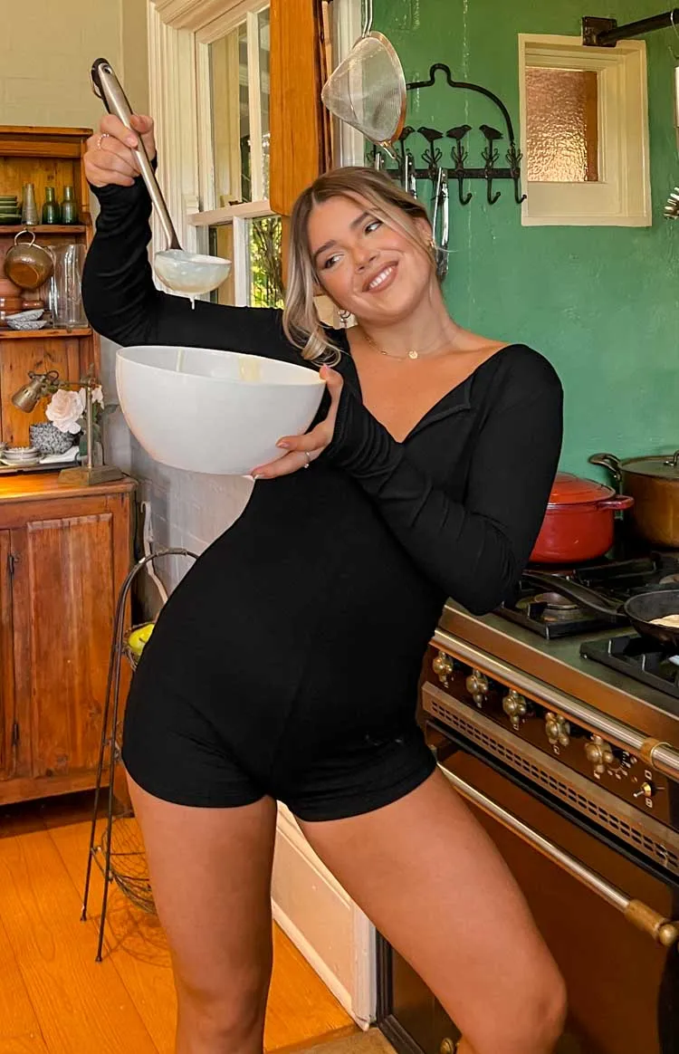 Hailee Black Playsuit sold by Beginning Boutique product image thumbnail 3