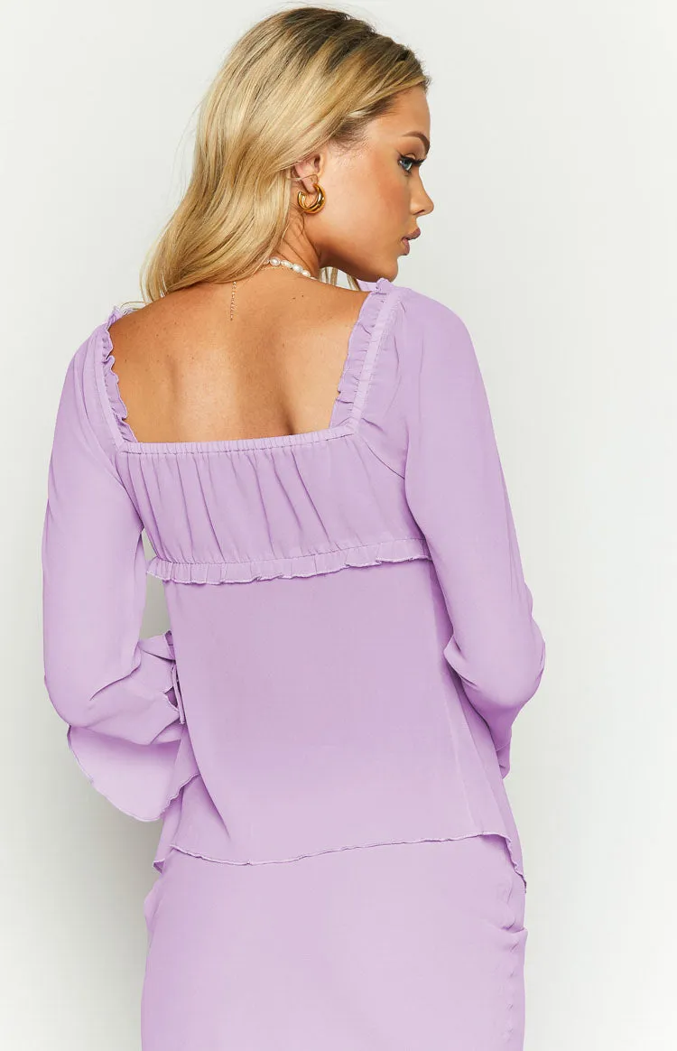 Kennedy Lilac Sleeve Top sold by Beginning Boutique product image thumbnail 4
