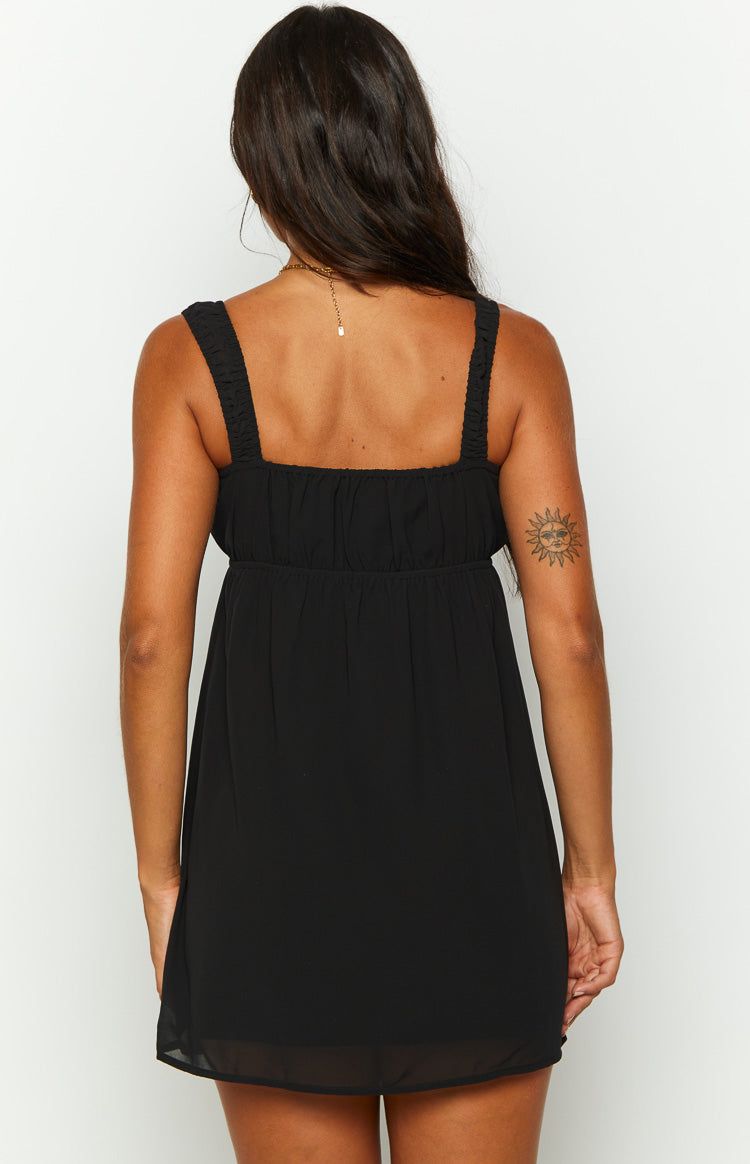Brooke Black Mini Dress sold by Beginning Boutique product image thumbnail 4