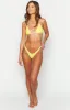 9.0 Swim Yellow Gingham Bahamas Bikini Bottoms sold by Beginning Boutique