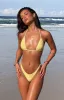9.0 Swim Yellow Gingham Bahamas Bikini Bottoms sold by Beginning Boutique
