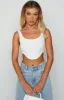Picasso White Corset Top sold by Beginning Boutique