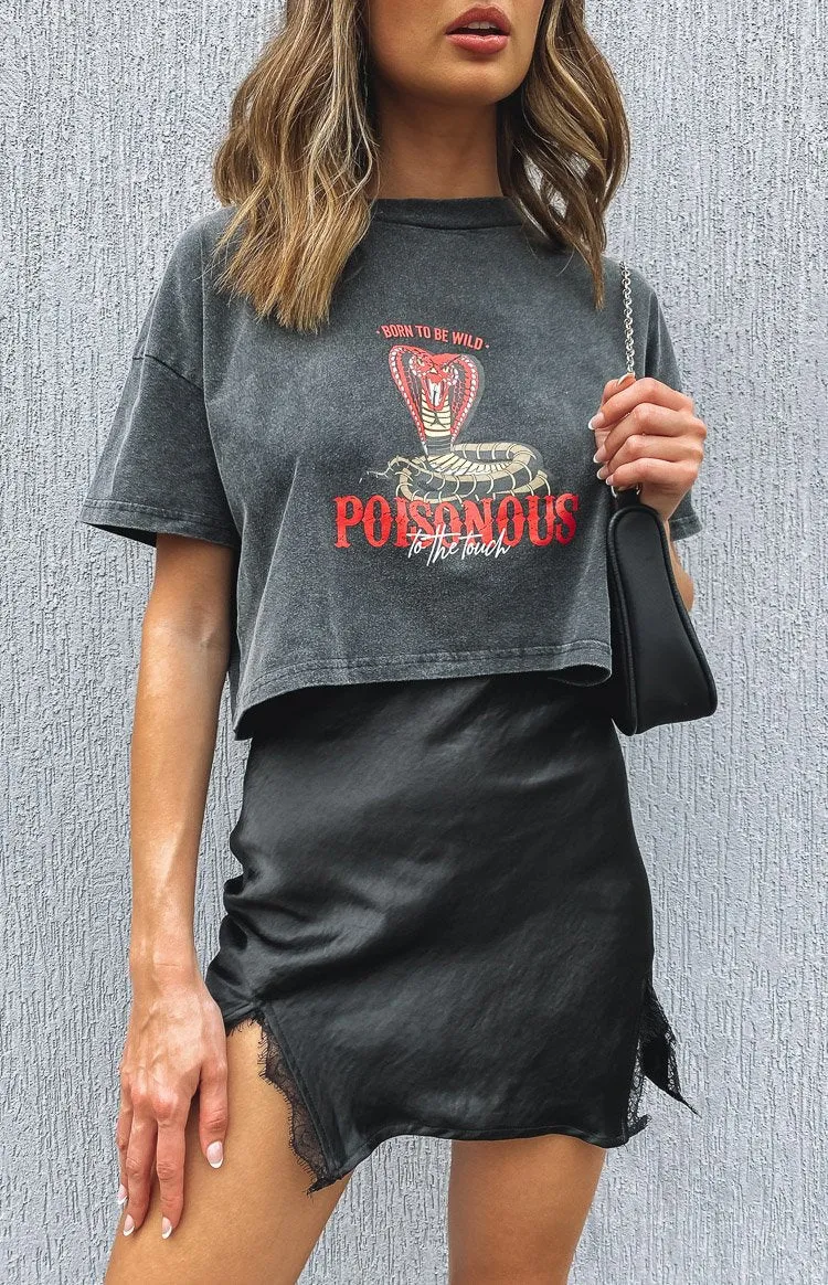 Vivian Lace Mini Skirt Black sold by Beginning Boutique product image thumbnail 3