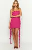 She's The One Fuchsia Tassel Mini Dress sold by Beginning Boutique