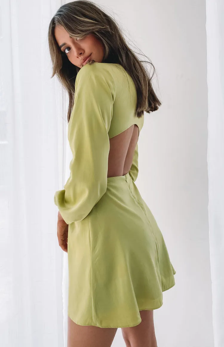 Mars Twist Mini Dress Green sold by Beginning Boutique product image thumbnail 5