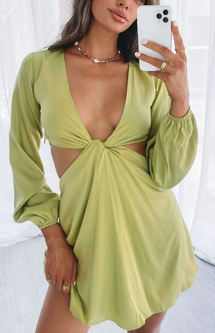 Mars Twist Mini Dress Green sold by Beginning Boutique product image thumbnail 2