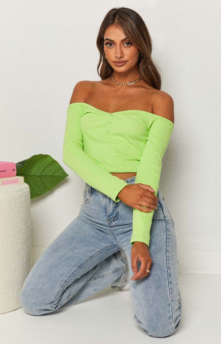 Serya Drop Shoulder Top Green sold by Beginning Boutique product image thumbnail 3