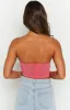 Tiarna Pink Lace Corset Top sold by Beginning Boutique